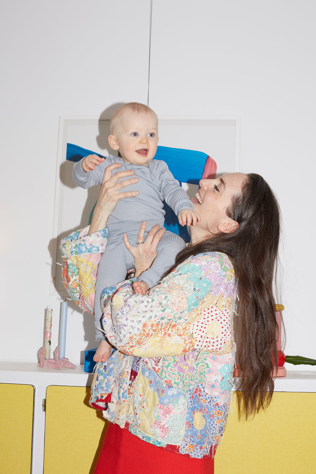 Wolle & Seide Langarmbody – Clay