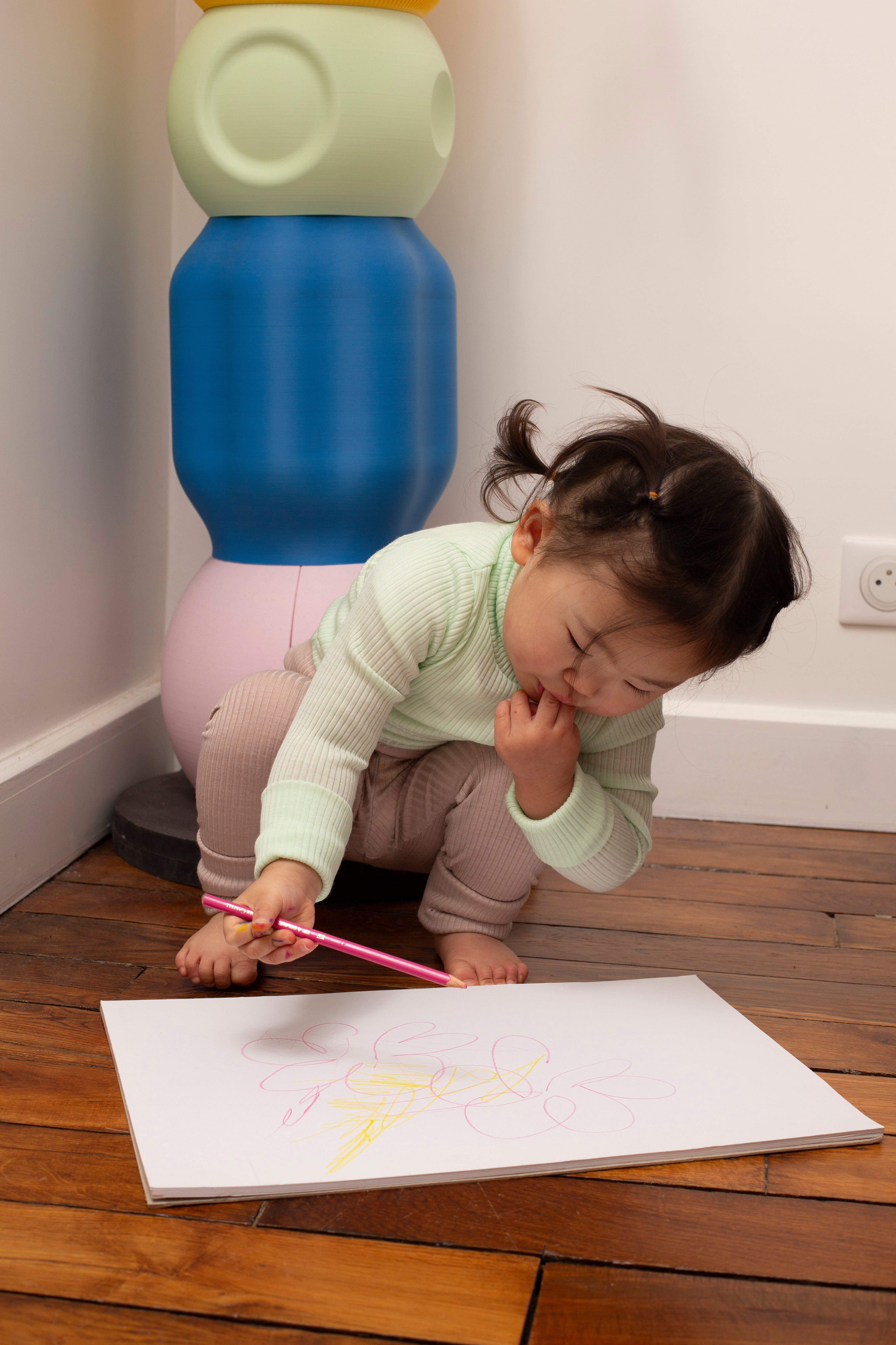 Wolle & Seide Rollkragenshirt – Lime