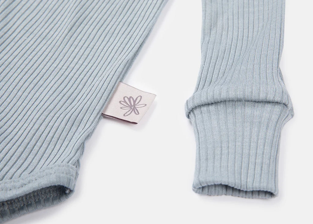 Wolle & Seide Langarmbody – Clay