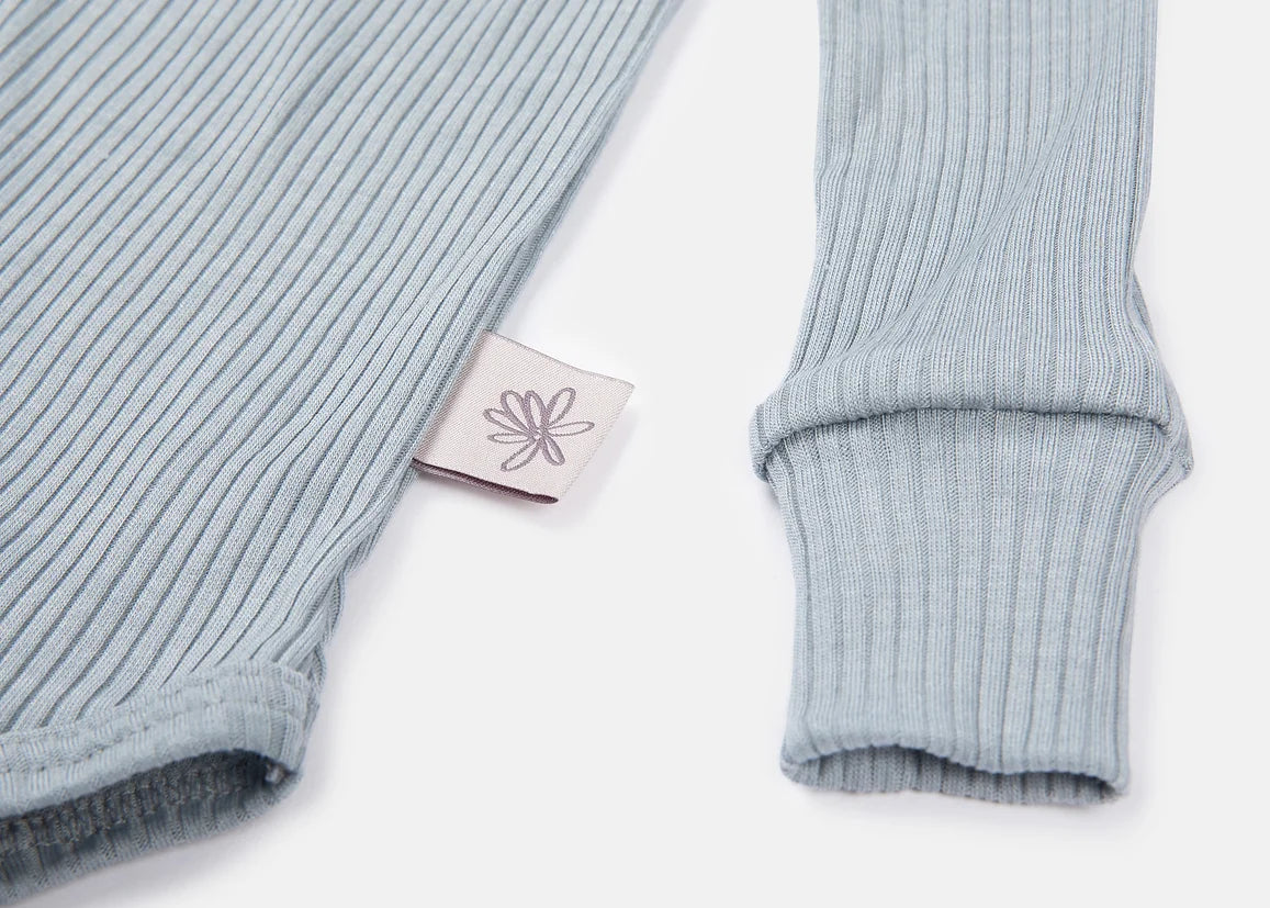 Wolle & Seide Langarmbody – Clay