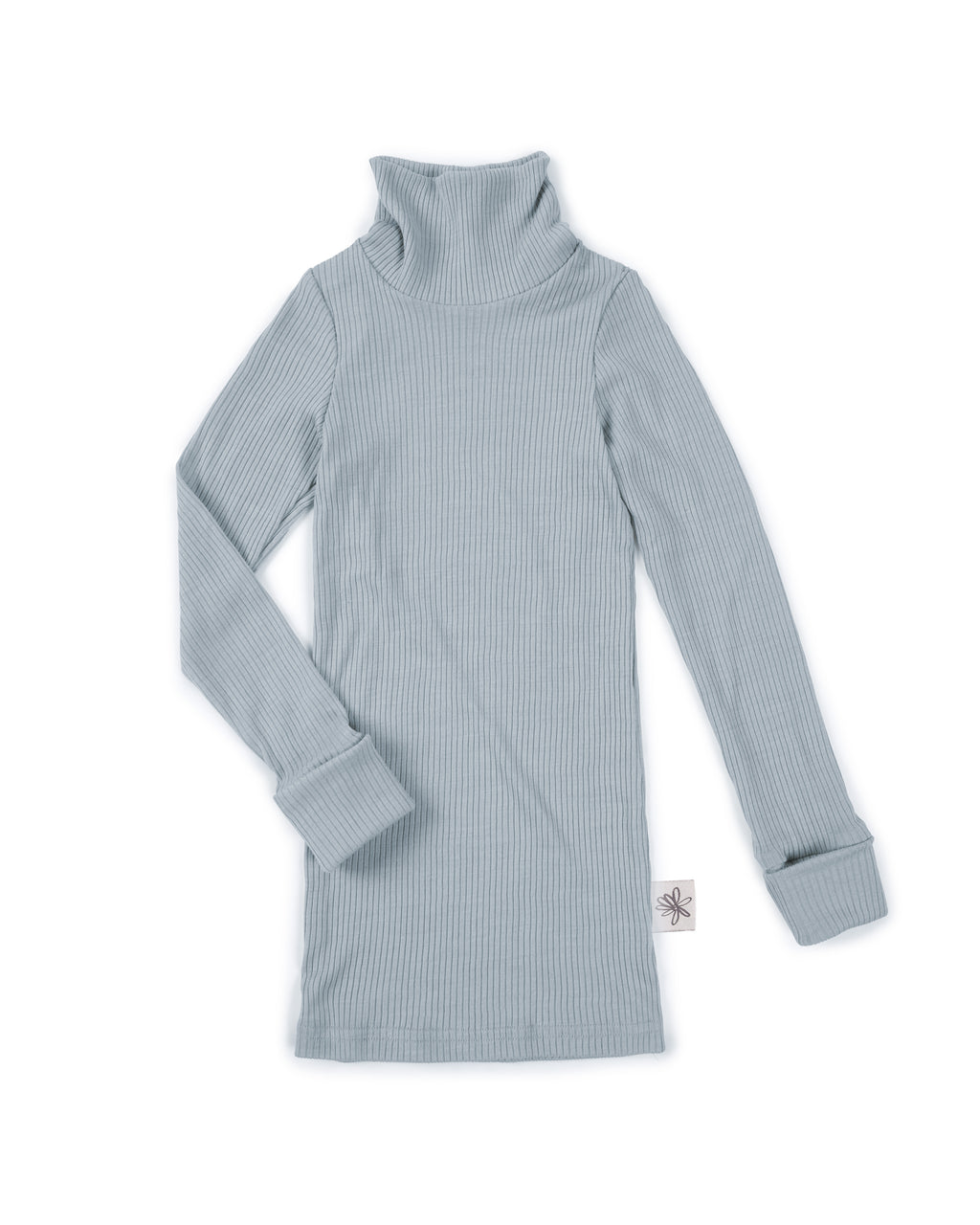 Wolle Seide Shirt mit Rollkragen