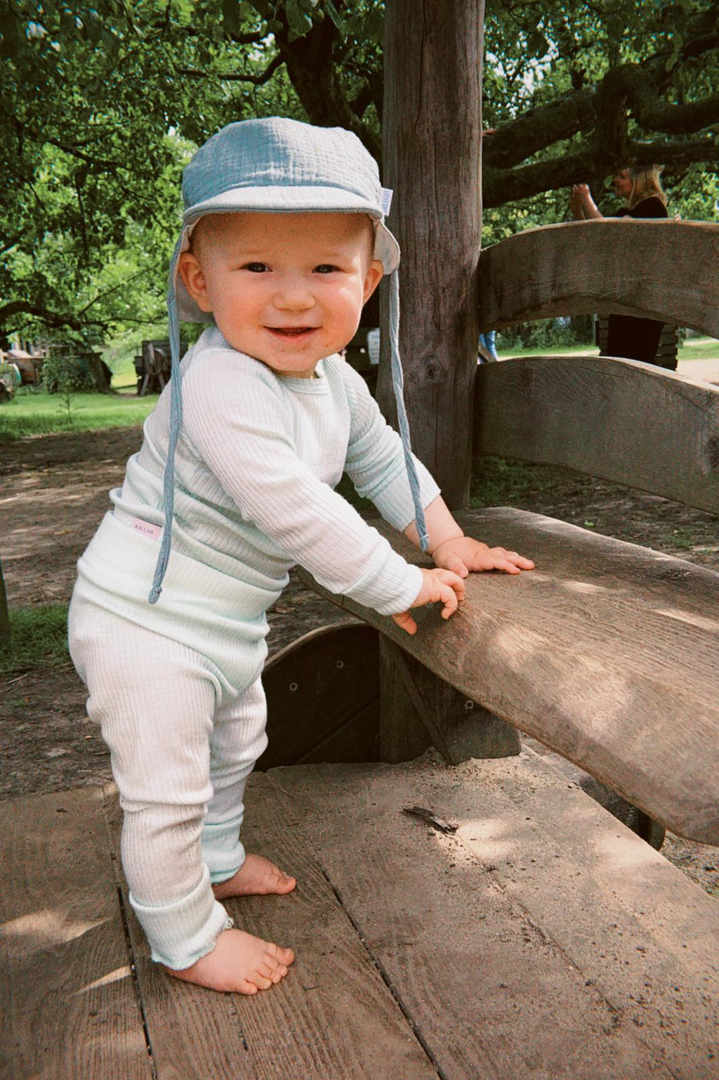 Wolle & Seide Langarmbody - Lime