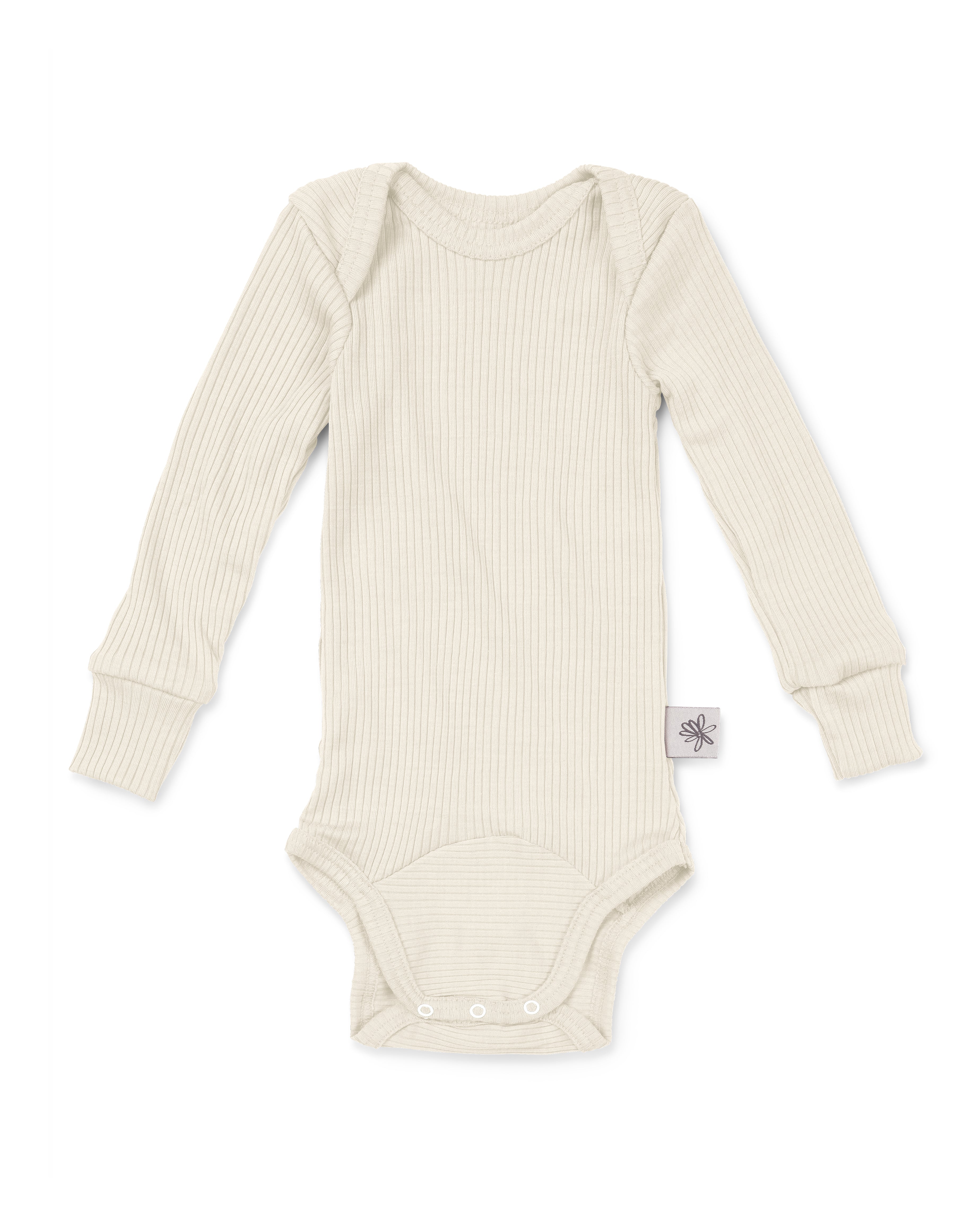 Wolle & Seide Langarmbody – Popcorn