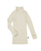 Wolle & Seide Rollkragenshirt – Popcorn