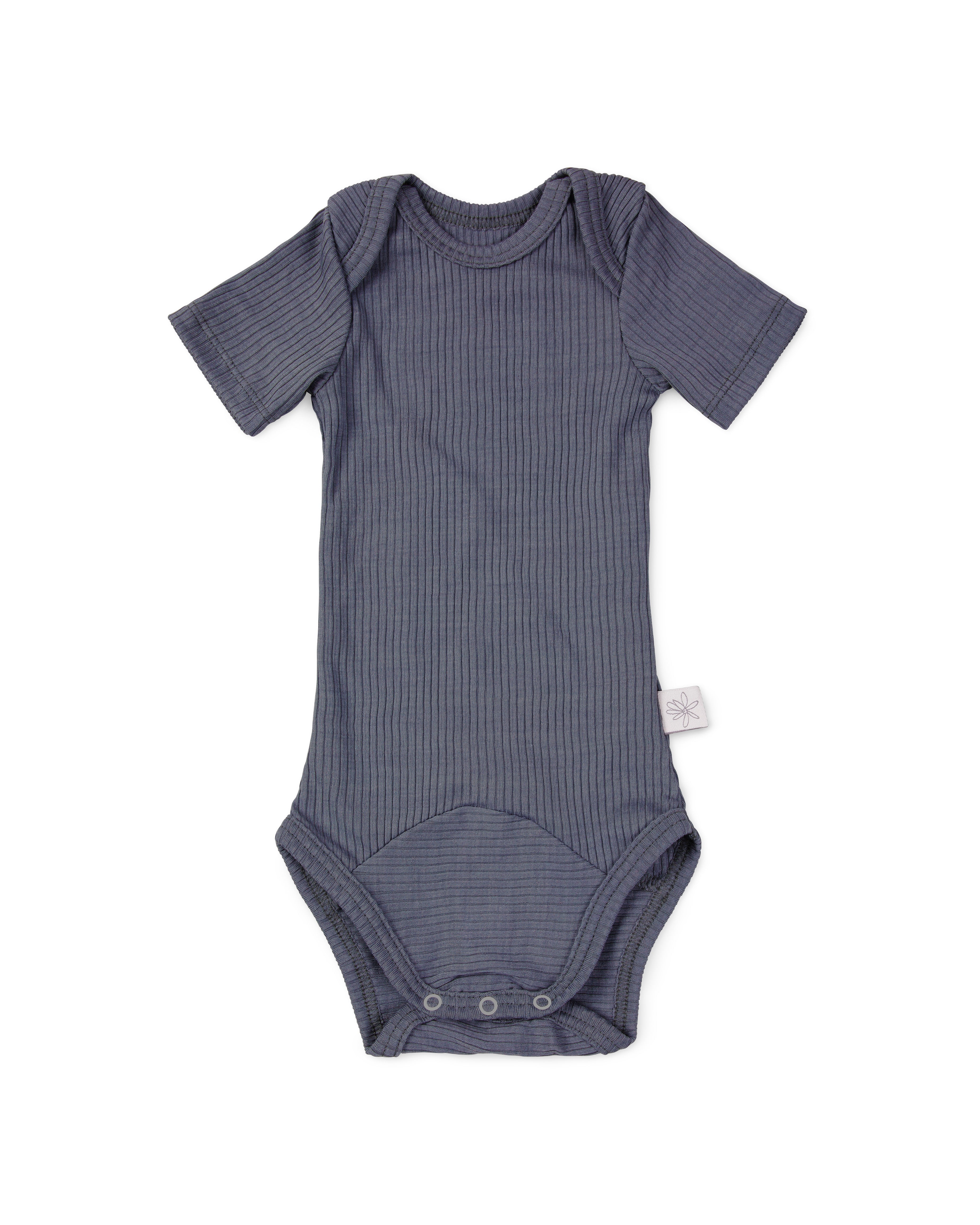 Wolle & Seide Kurzarmbody – Quarry