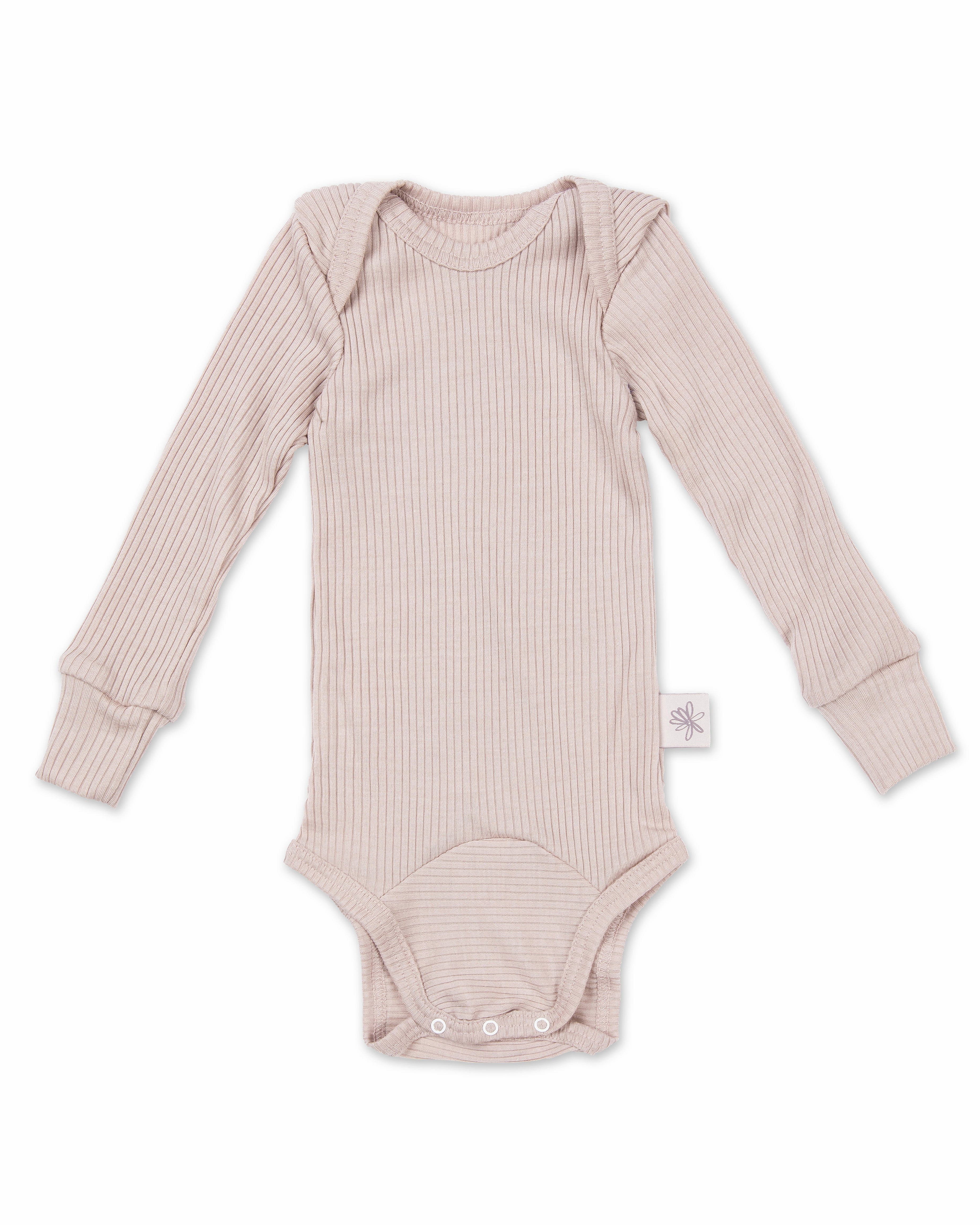 Wolle & Seide Langarmbody – Toffee