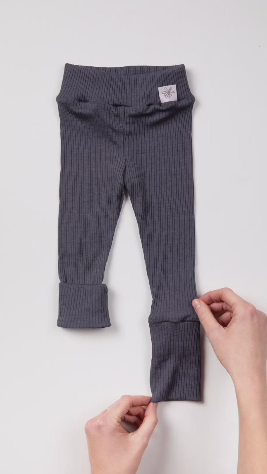 Wolle & Seide Leggings  – Clay